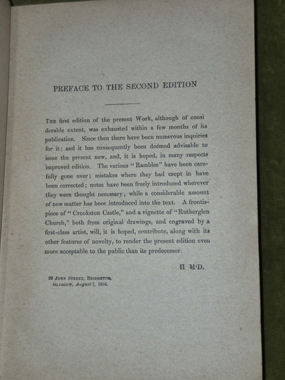 Rambles Round Glasgow Hugh Macdonald 1856 New Monumental Edition6