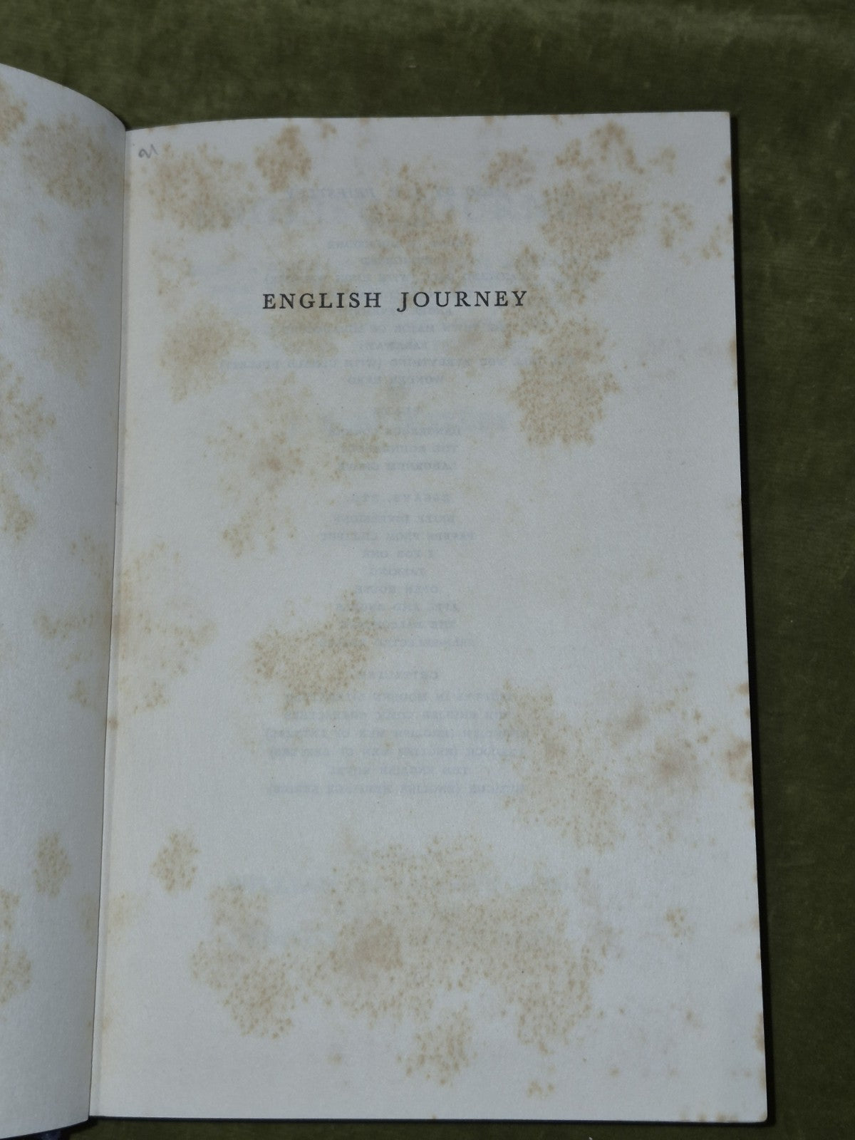 English Journey J B Priestley 1934 First Edition William Heinnemann3