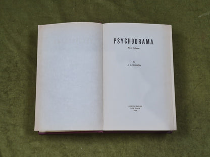 1946 Psychodrama First Volume - J L Moreno , Beacon House 1946 1st Edition4