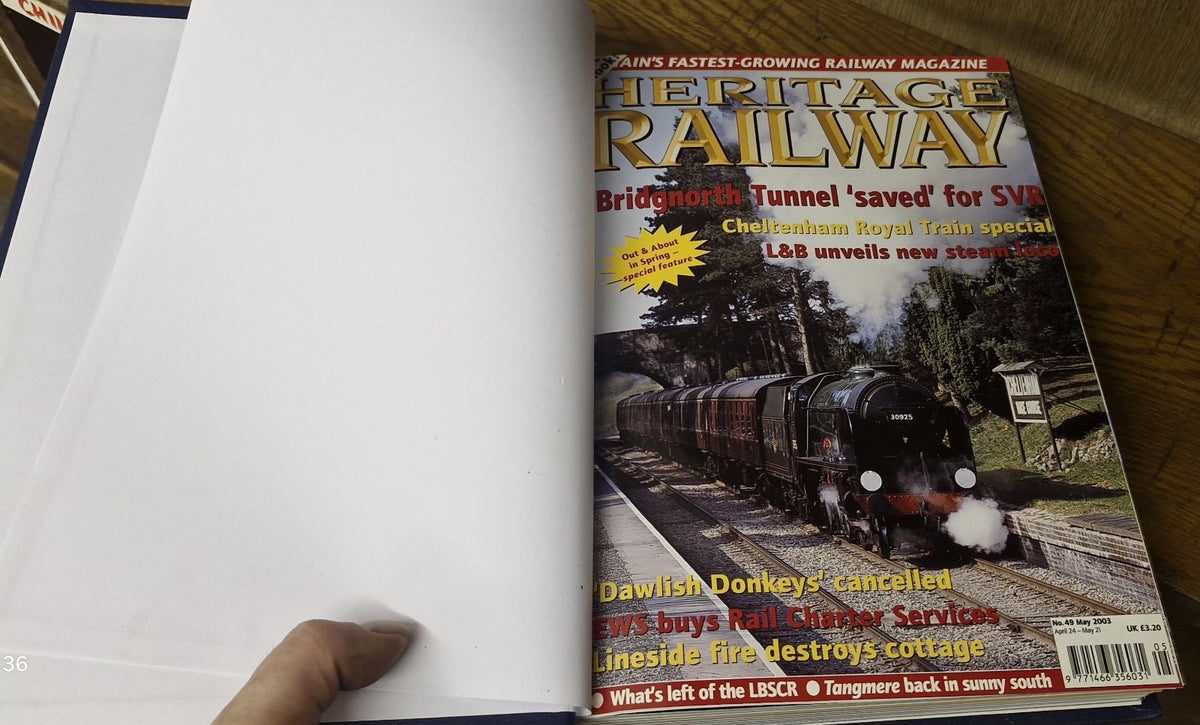 Heritage Railway Magazine Bound Volumes 2 3 4 5 6  Joblot 5 Volumes1