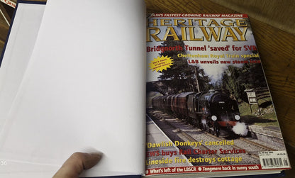 Heritage Railway Magazine Bound Volumes 2 3 4 5 6  Joblot 5 Volumes1