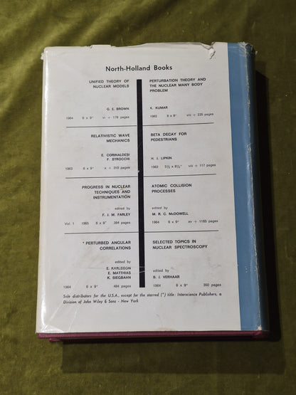 Alpha-, Beta- and Gamma- Ray Spectroscopy (Volume 1 only) HB DJ1