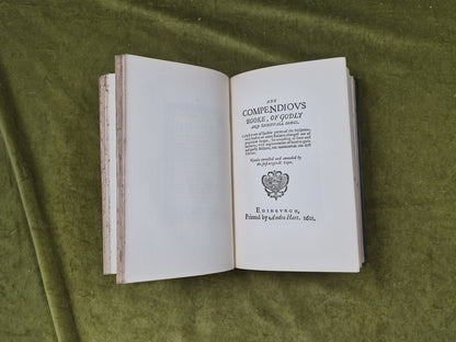 1897 Compendious Book of Godly & Spiritual Songs : The Gude and Godlie Ballatis4