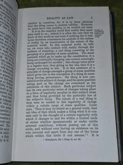 Lotze's Theory of Reality (1921) Thomas7
