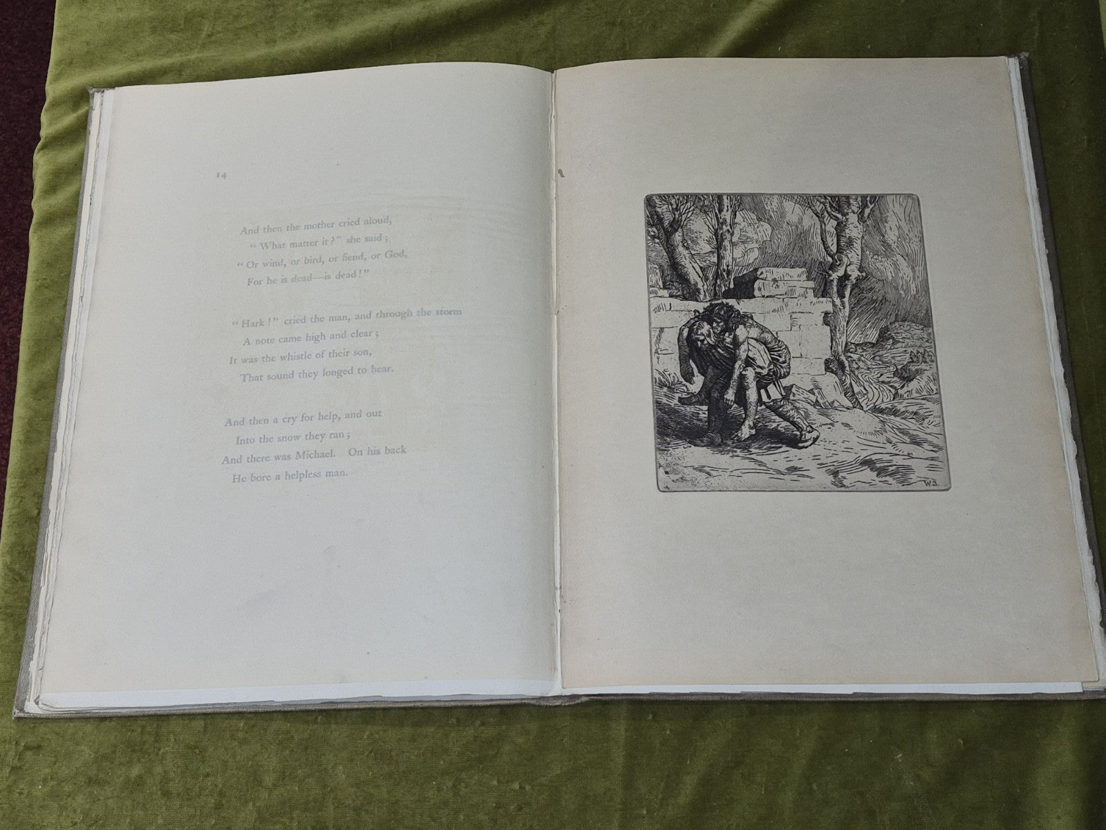 Cosmo Monkhouse- The Christ Upon the Hill. A Ballad . Etched by W. Strang6