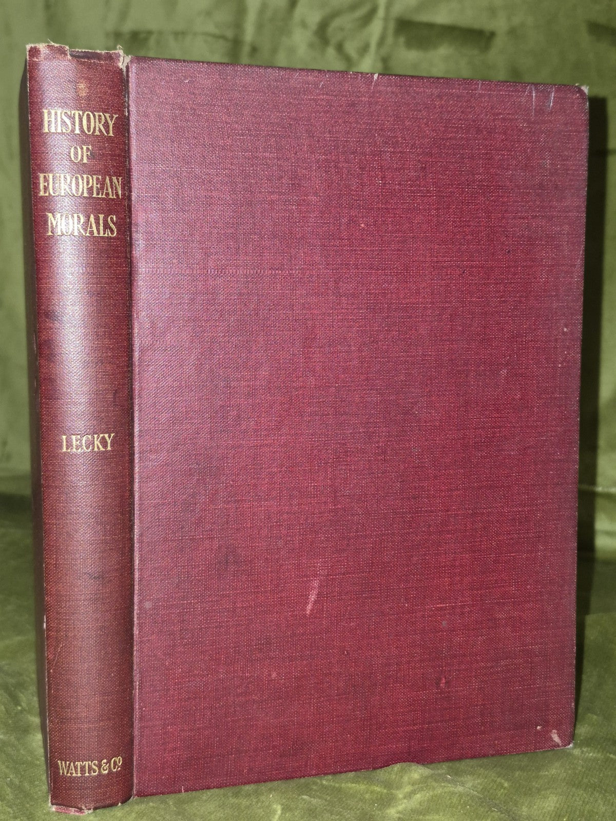Rise and Influence of Rationalism in Europe & History of European Morals Lecky1