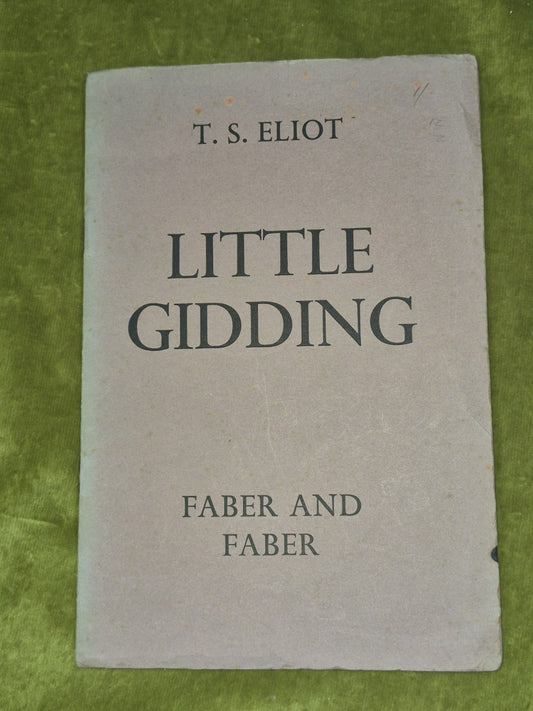 T.S. Eliot Little Gidding FIRST EDITION 1942 Soft Cover Stapled Glasgow Press0