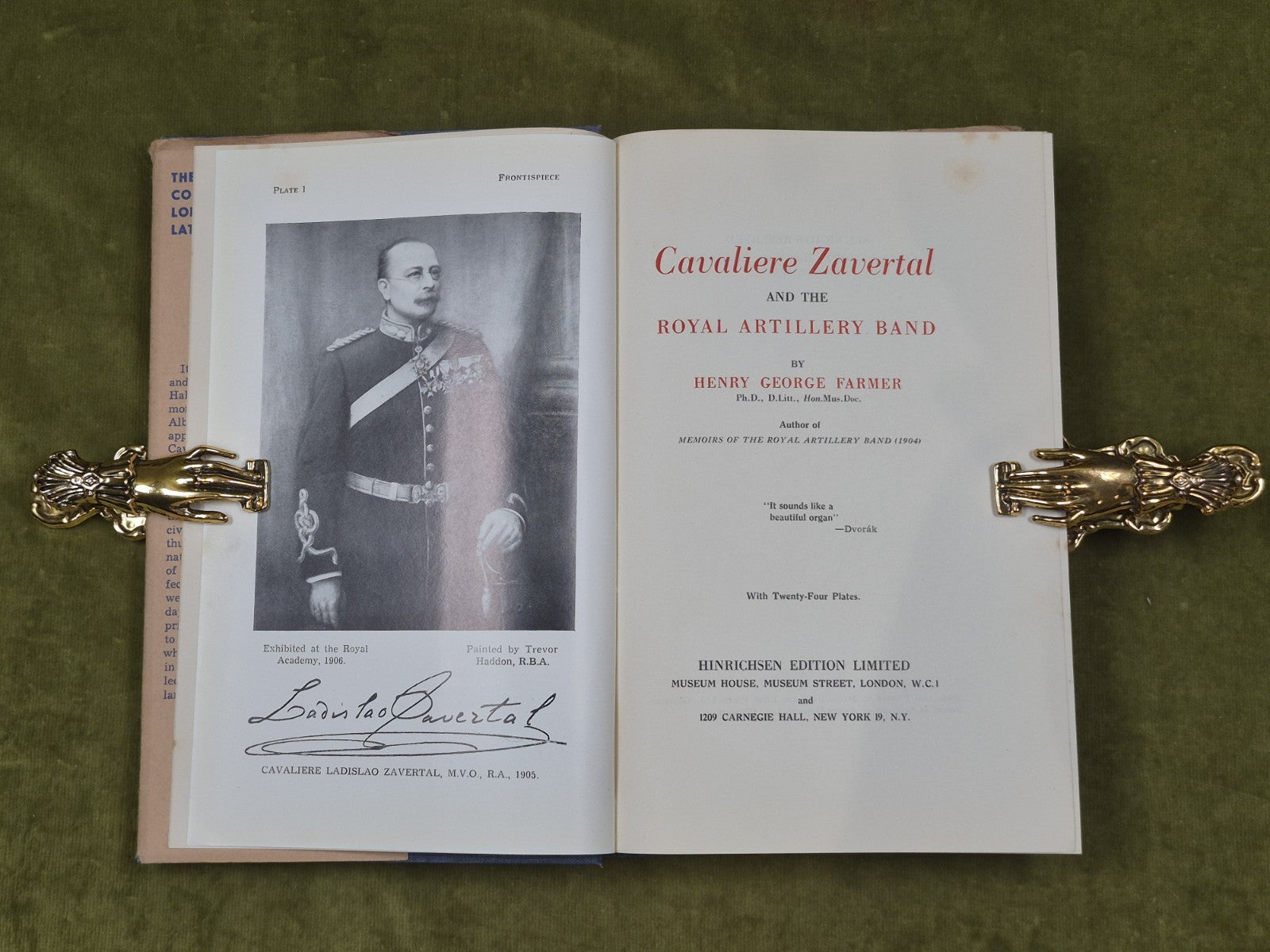 Cavaliere Zavertal & the Royal Artillery Band - Henry George Farmer , Hinrichsen4