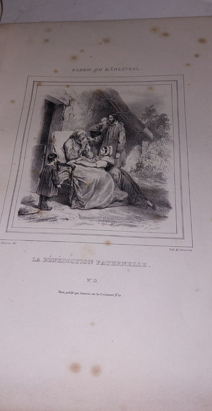 ALBUM DU MENESTREL Circs 1860 - 1880 Lithograph Plates 17