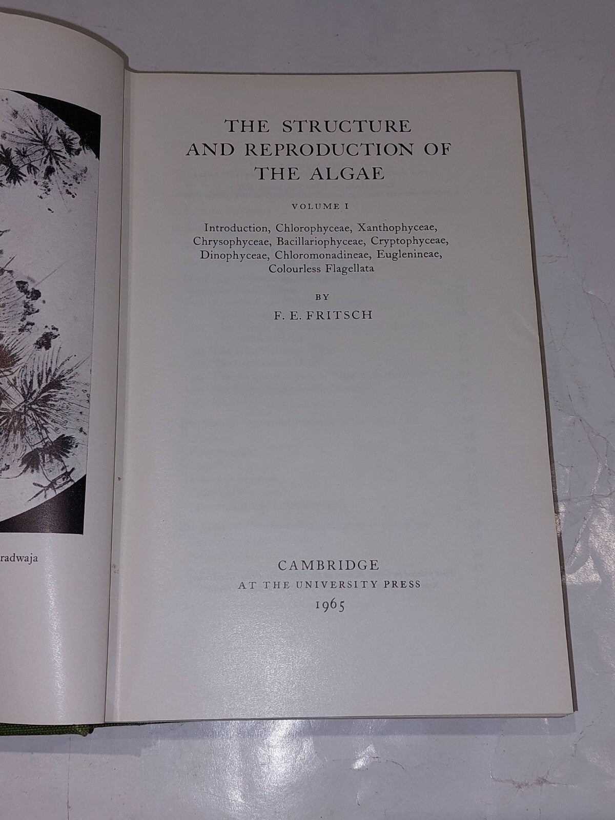 The Structure And Reproduction Of The Algae, Volume 1 & 2, Fritsch (1965) Books4