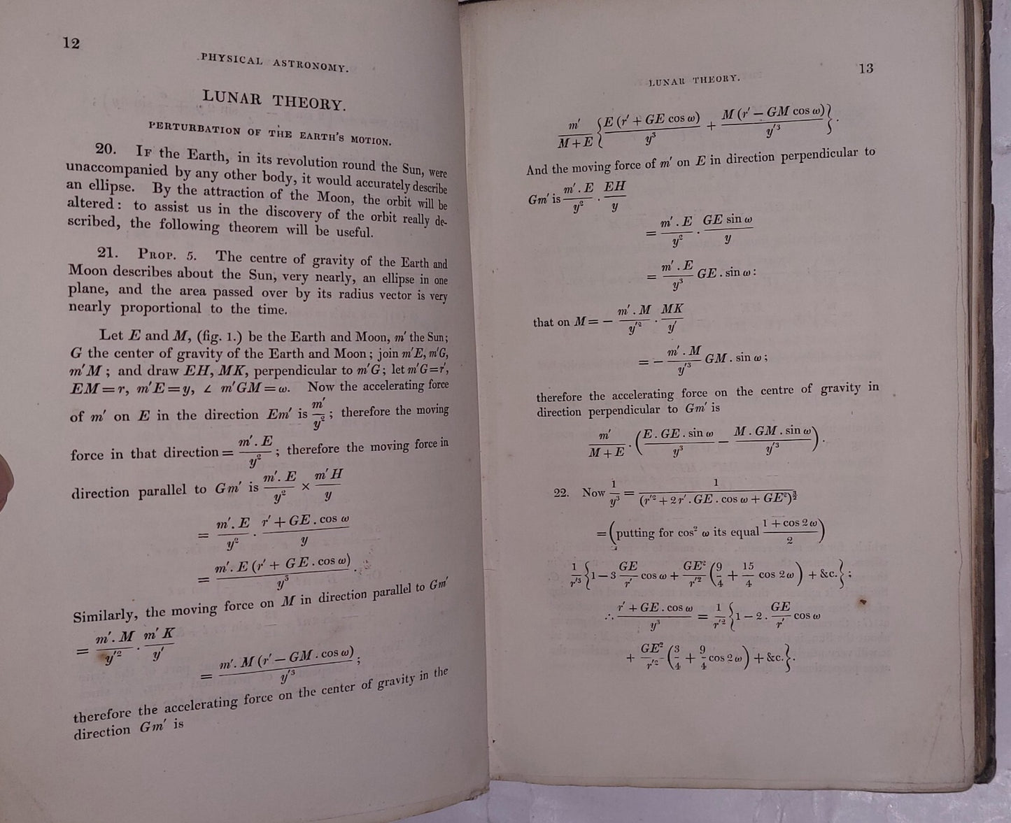 MATHEMATICAL TRACTS On LUNAR & PLANETARY THEORY by George Biddell Airy 1831, 2nd14