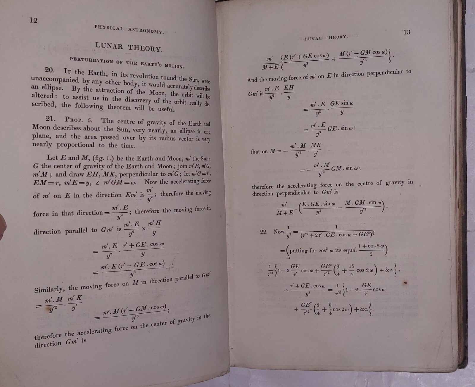 MATHEMATICAL TRACTS On LUNAR & PLANETARY THEORY by George Biddell Airy 1831, 2nd14