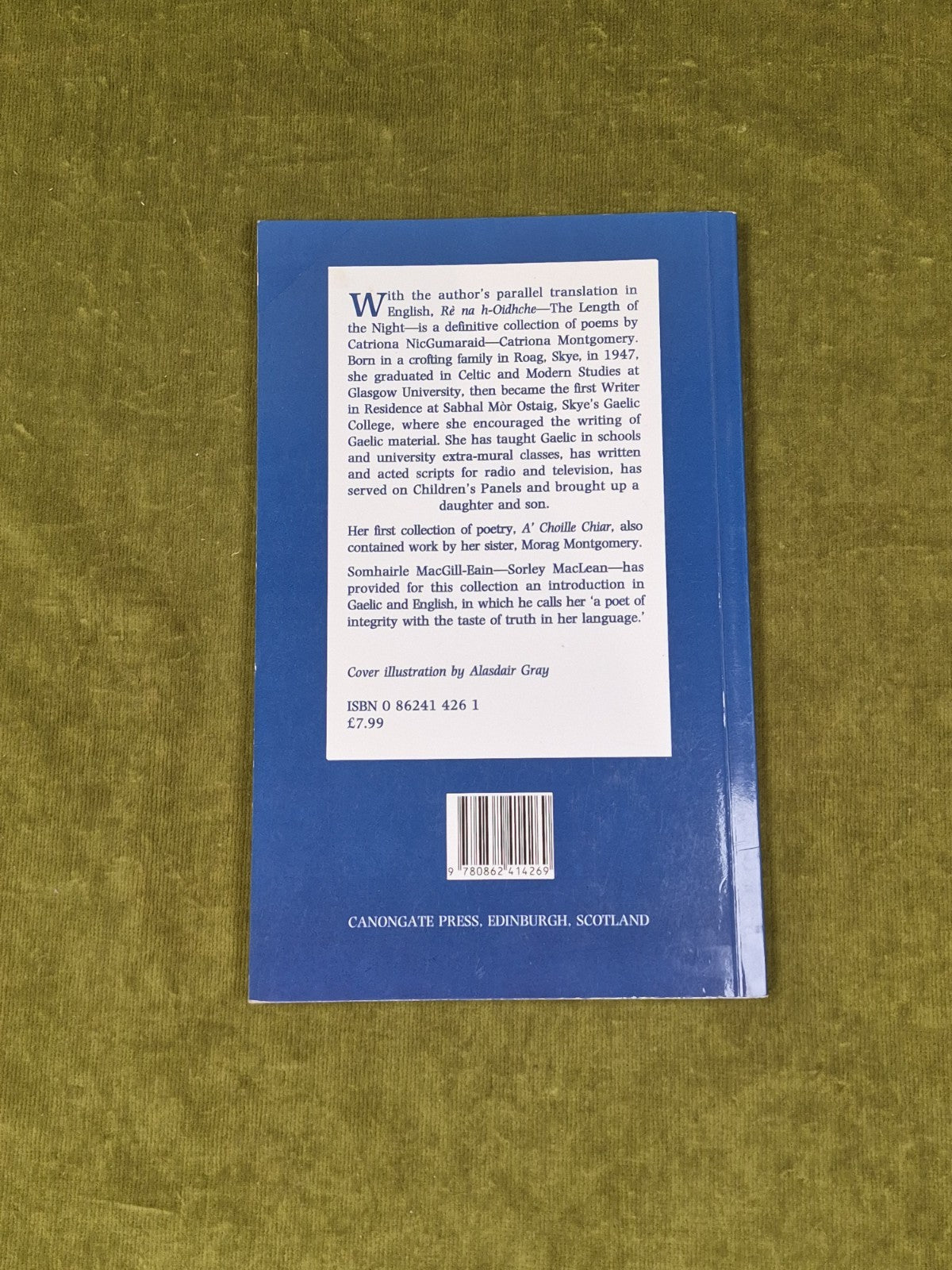Re Na H-Oidhche / The Length of the Night by Catriona NicGumaraid 1994 Canongate1