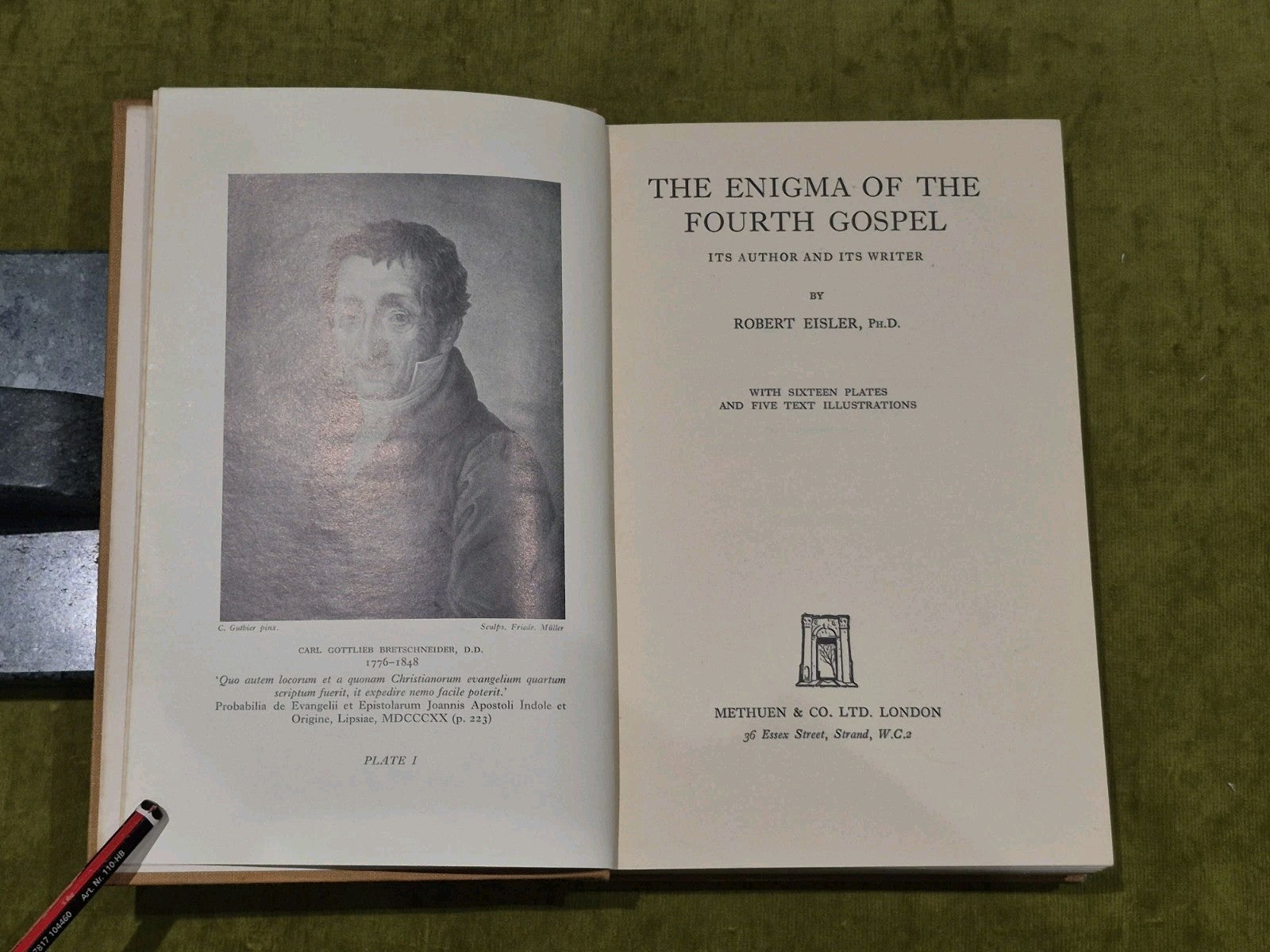 The Enigma of The Fourth Gospel by Robert Eisler (1938 1st Edition)5