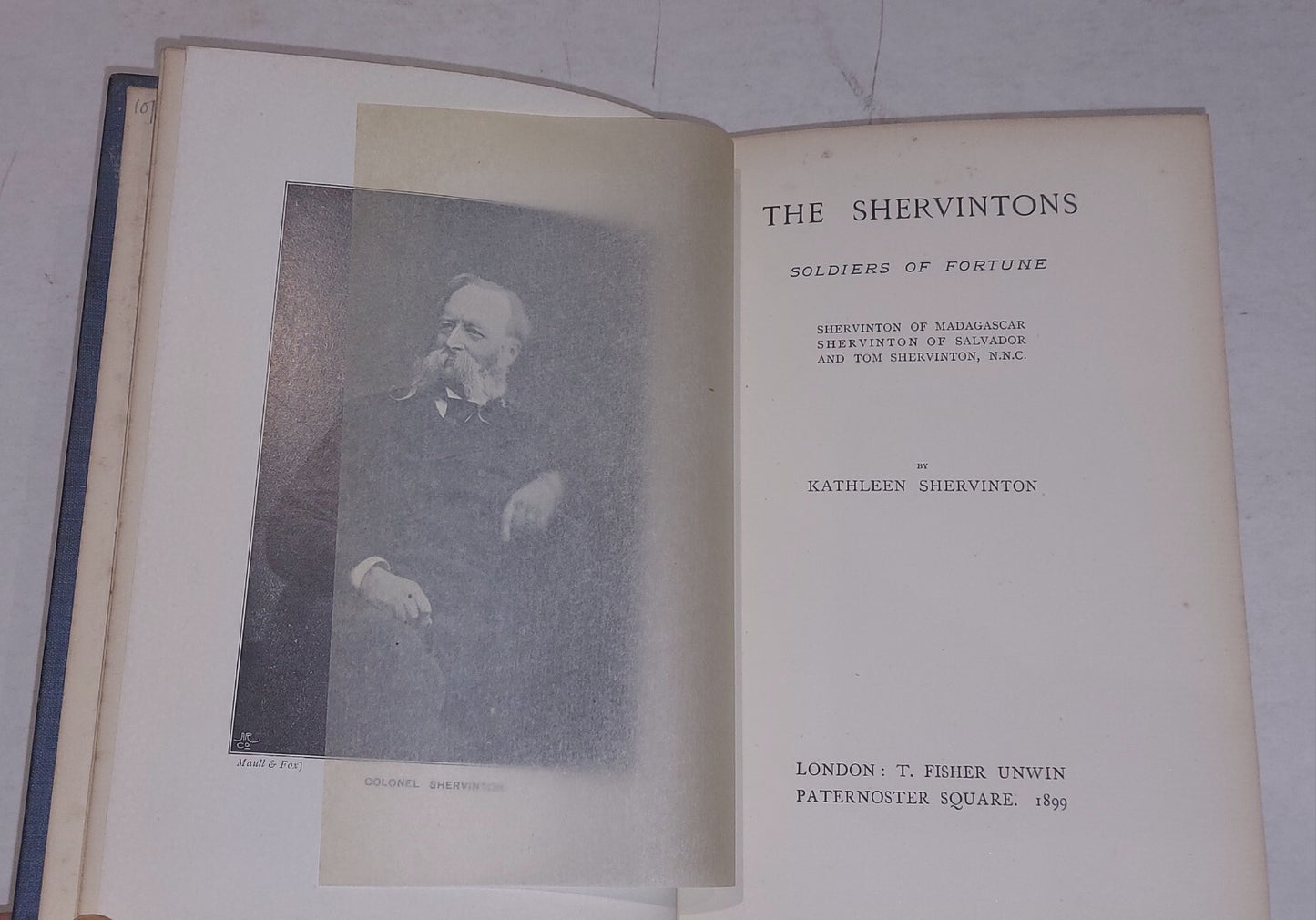 The Shervintons  Soldiers Of Fortune By Kathleen Shervinton (1899) Hb Book3