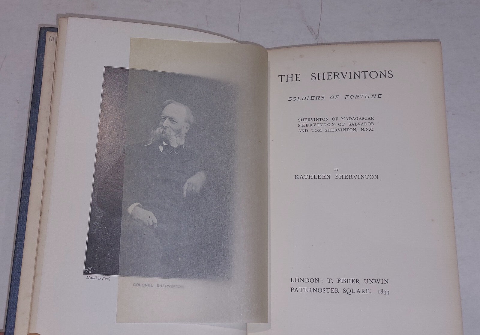 The Shervintons  Soldiers Of Fortune By Kathleen Shervinton (1899) Hb Book3