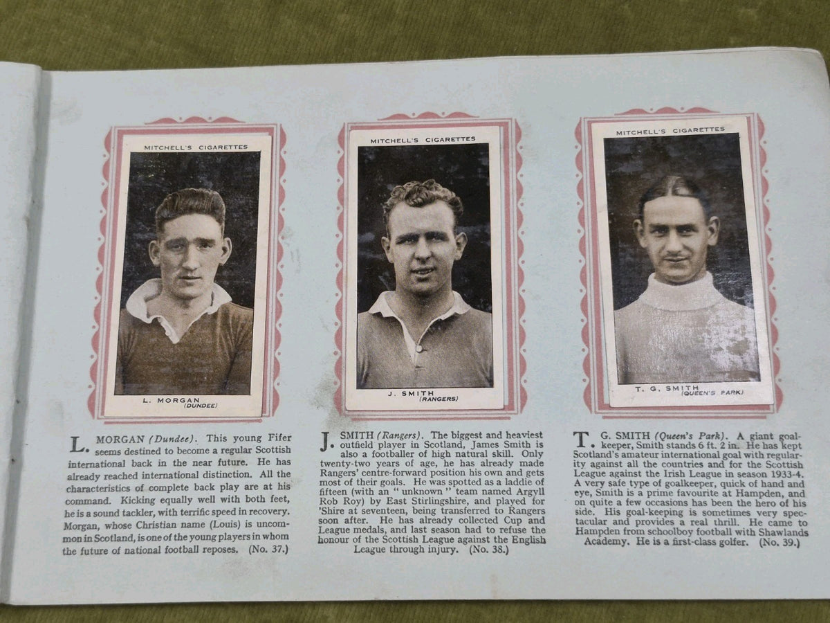Scottish Footballers Mitchell Cigarette 1934-5 Collectible Cards Album15