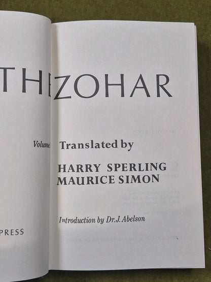 The Zohar Sperling Simon 1984 Second Edition Complete Set4
