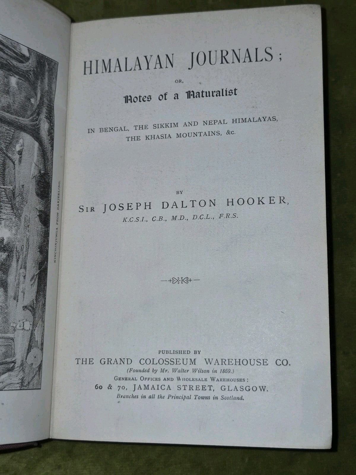 Himalayan Journals (c. 1890) Joseph Dalton Hooker Grand Colloseum Warehouse3