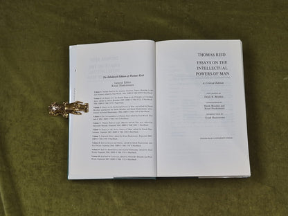 Thomas Reid - Essays on the Intellectual Powers of Man -Edinburgh Uni 2002 HB DJ3
