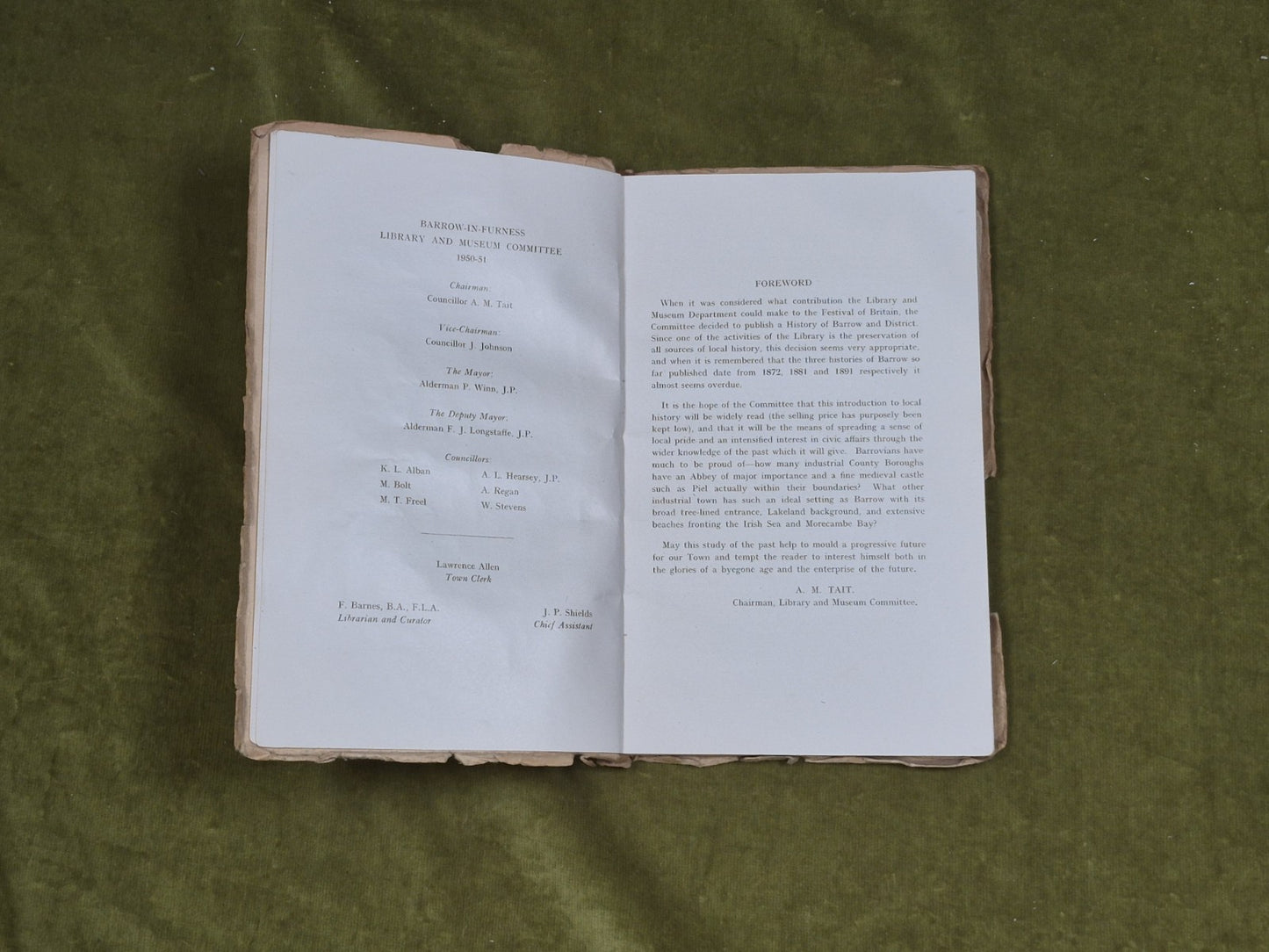 Barrow and District : An Illustrated History - F Barnes , James Milner 1951 PB5