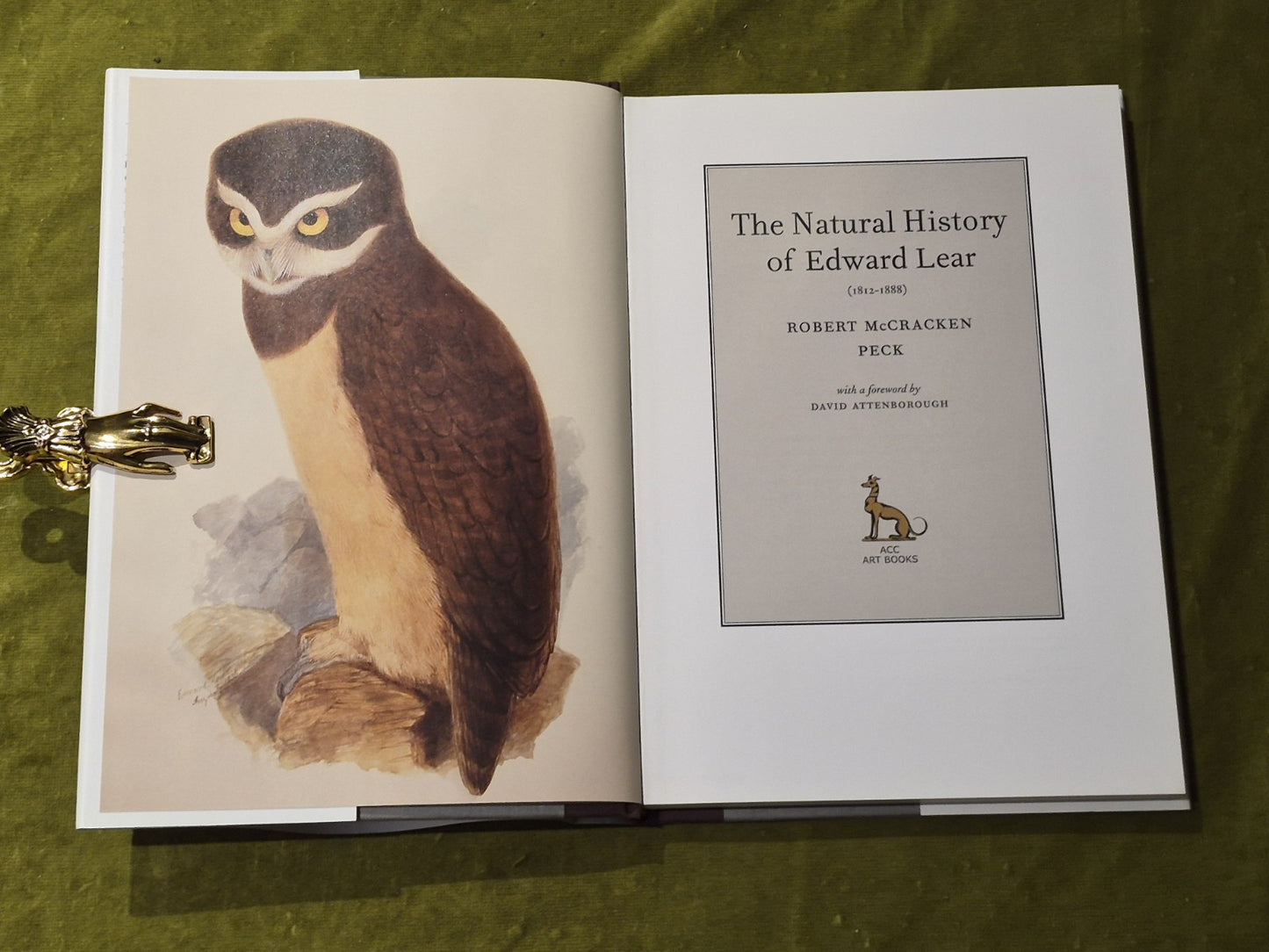 The Natural History of Edward Lear, Peck. 1st Ed 2016 ACC Art - HB DJ Near Fine4