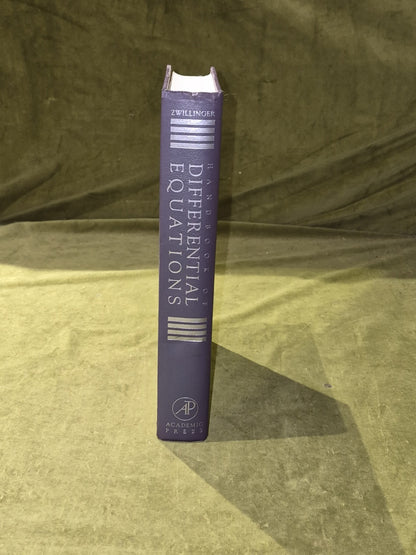 Handbook of Differential Equations by Daniel Zwillinger - Academic Press 19892