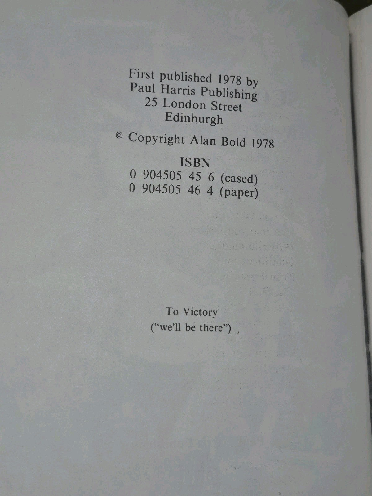 Scotland Yes World Cup Football Poems Alan Bold 1978 Commemorative Copy Hardback5
