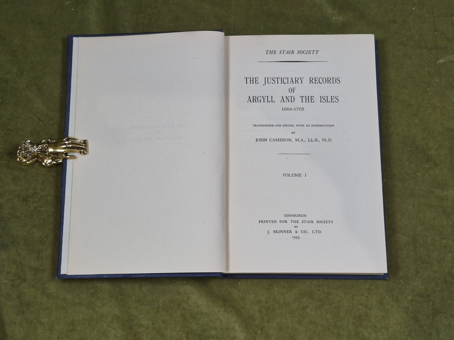 The Justiciary Records Of Argyll And The Isles Vol 1 1664-1705 John Imrie, Stair4
