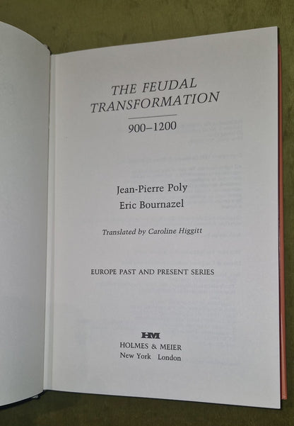 The Feudal Transformation 900-1200, Poly & Bournazel (1991) Hb Book6