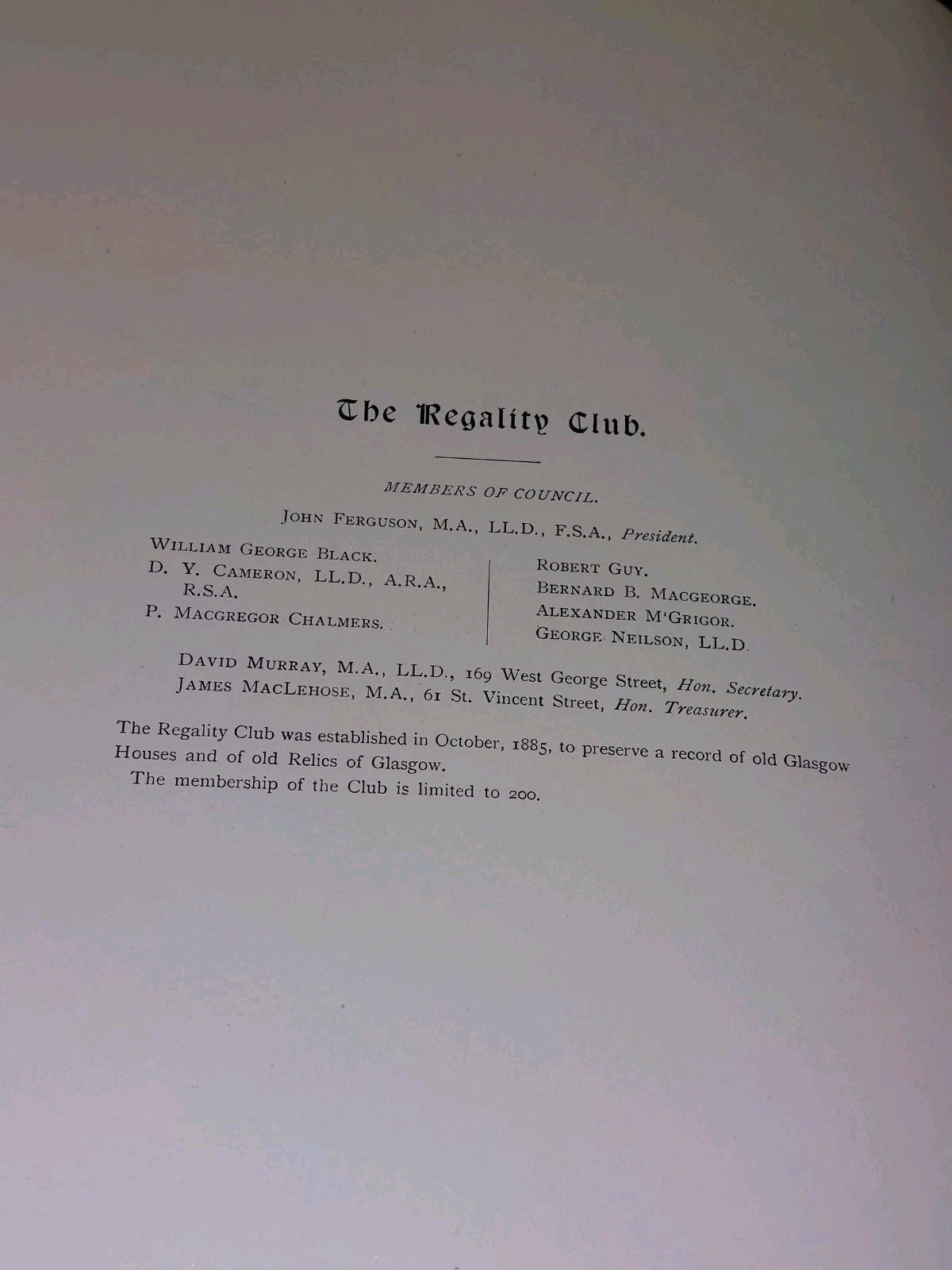 The Regality Club Complete 4 Volume Set (1889) Glasgow University Maclehose4