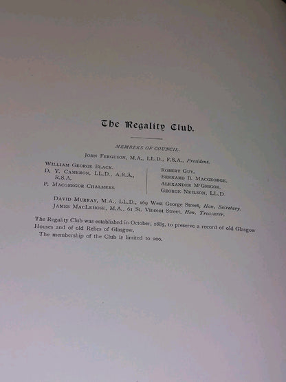 The Regality Club Complete 4 Volume Set (1889) Glasgow University Maclehose4