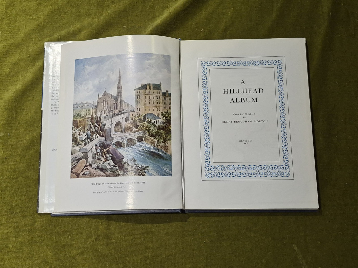A Hillhead Album : Glasgow W2 - Henry Brougham Morton 1st 1973 HB DJ3