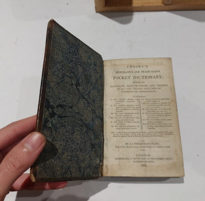 Crosby's Merchant and Tradesman's Pocket Dictionary (1808)2