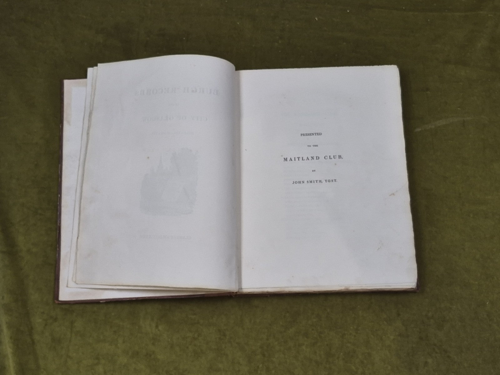 Burgh Records of the City of Glasgow 1832 John Smith / Maitland Club5