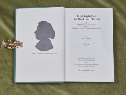 Jean K Bowden / John Lightfoot his Work and Travels with Biographical 1st 19894