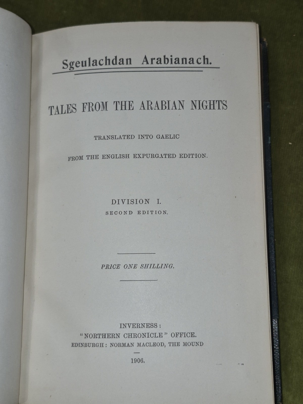 Sgeulachdan Arabianach 1906 Arabian Nights Gaelic Complete4