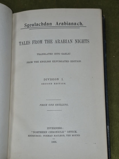 Sgeulachdan Arabianach 1906 Arabian Nights Gaelic Complete4
