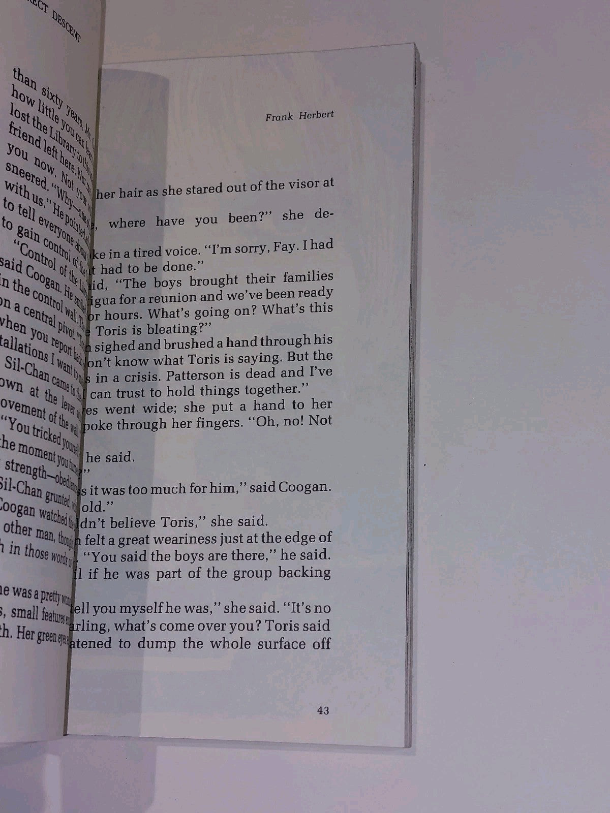 Direct Descent By Frank Herbert [Ace Book] 1st Ace Printing 1980 Pb Book5