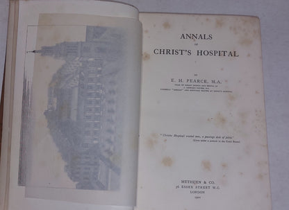 Annals Of Christ's Hospital (1901) [Methuen & Co] 1st Edition Hb Book3