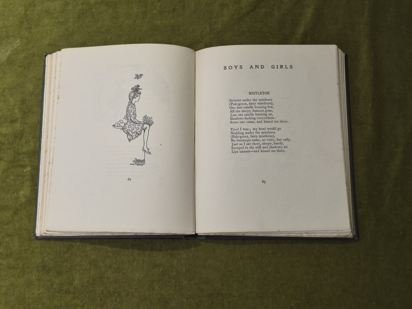 Peacock Pie - Walter De La Mare , illus W Heath Robinson 1919 1st HB8