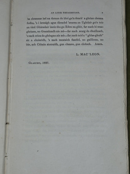 Adhamh Agus Eubh Craobh Sheanachais nam Gael Lachlan 1837 Mac'leon5