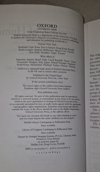 Impressions Of Hume By Frasca-spada & Kail (2005) 1st Ed Hb Book4
