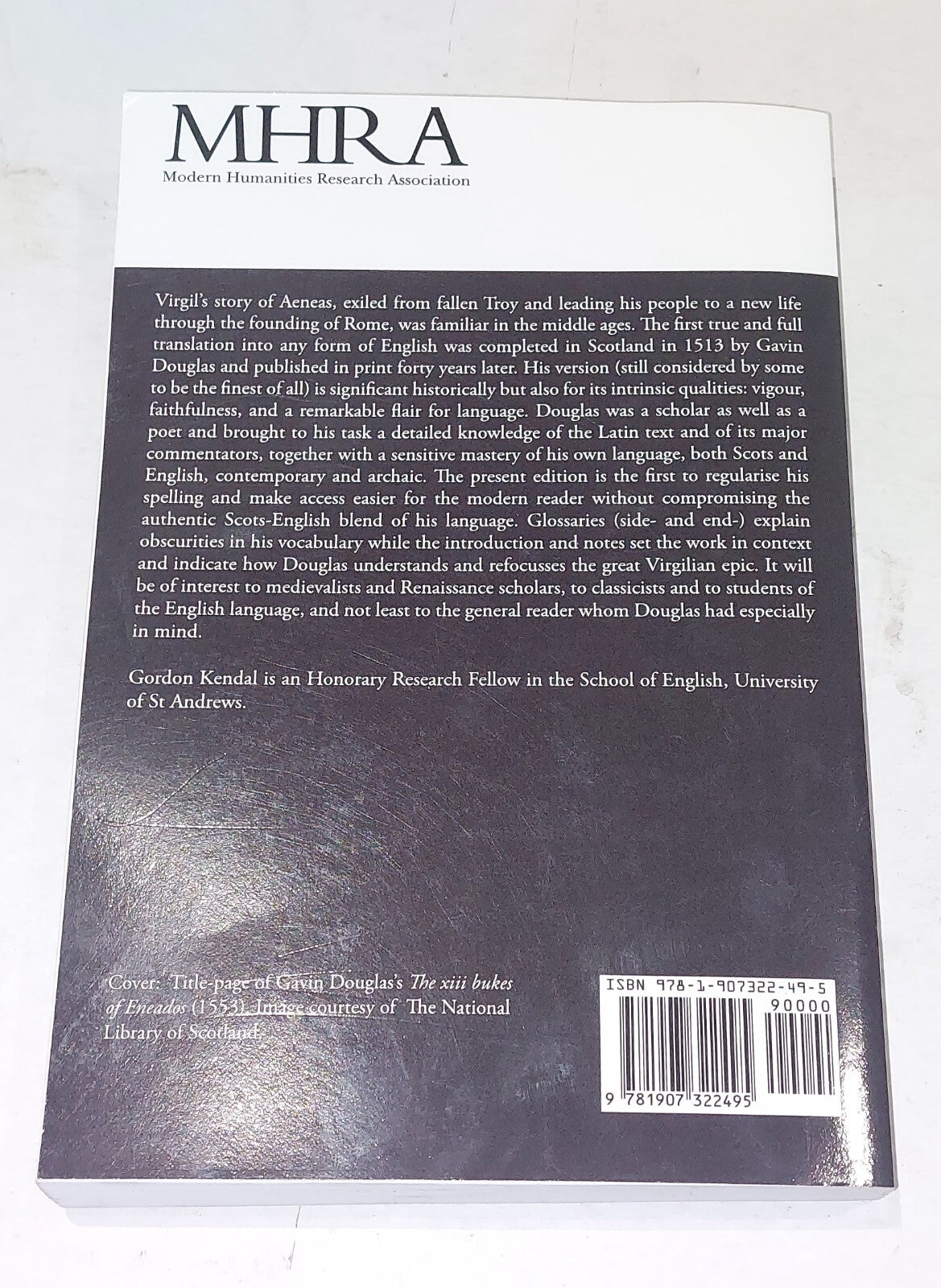 Gavin Douglas, 'The Aeneid' (1513) Volume 2: Books IX - XIII, Appendices, Glo...2