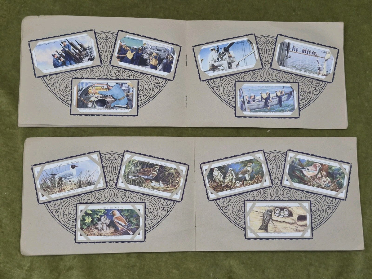 18 Cigarette Card Albums Ardath Wills Air Raid Footballers Sea Shore Radio Royal17