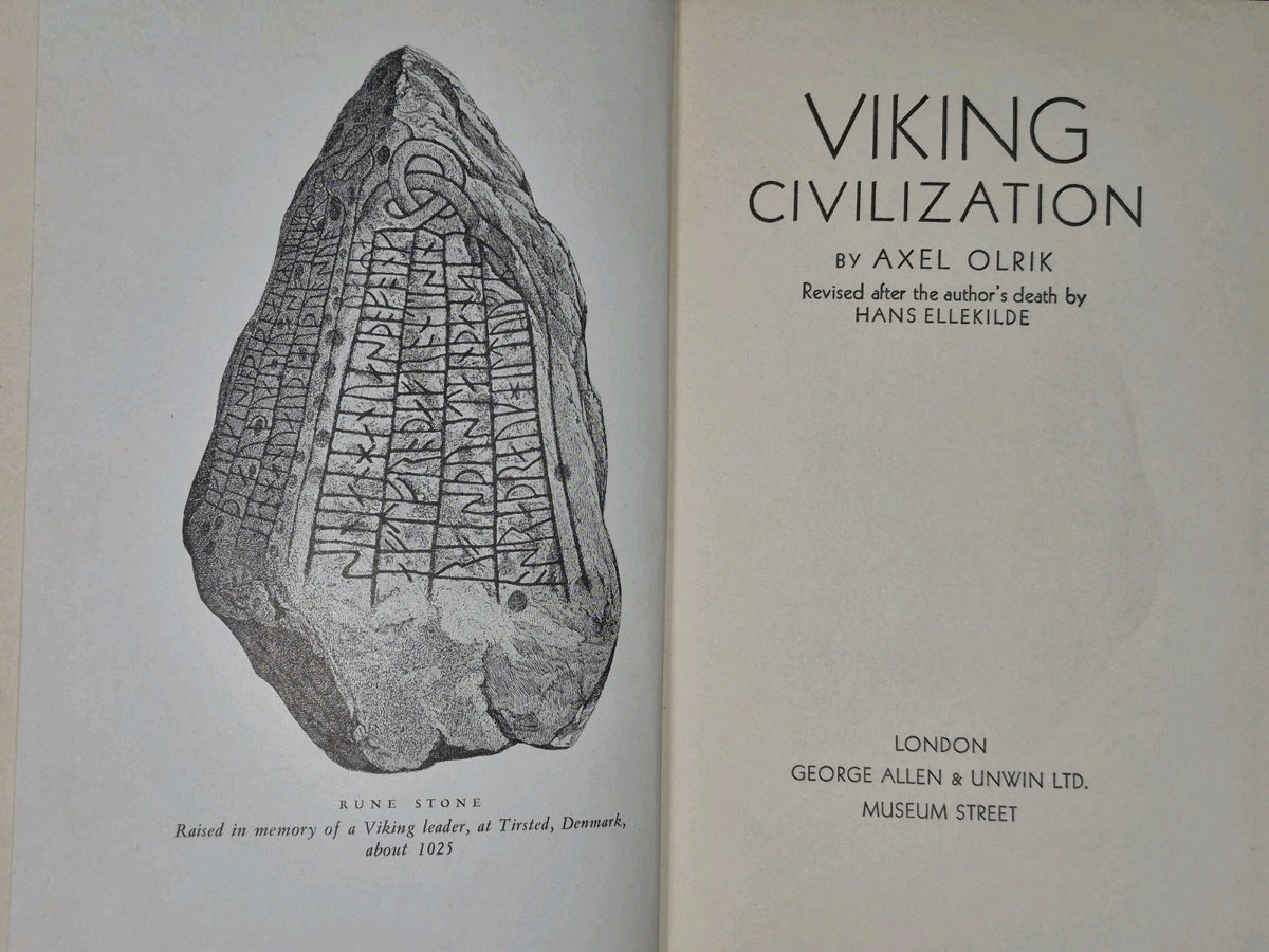Viking Civilization Axel Olrik George Allen & Unwin 19304