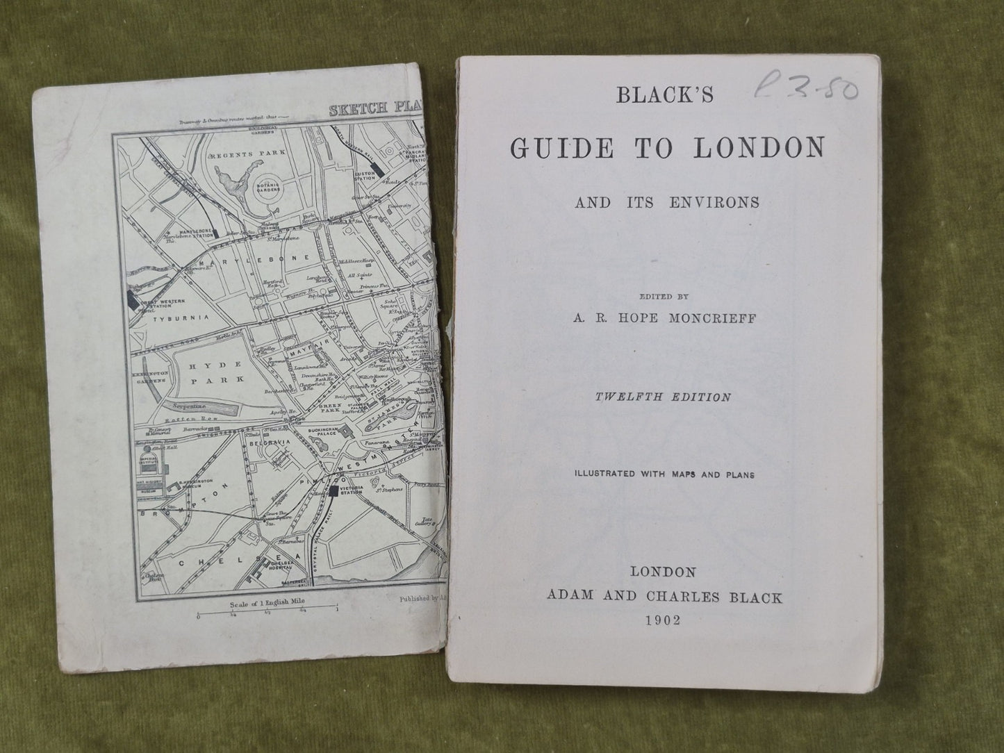 Black's Guide to London 1902 Twelfth Edition Hope Moncrieff Adam and Charles6