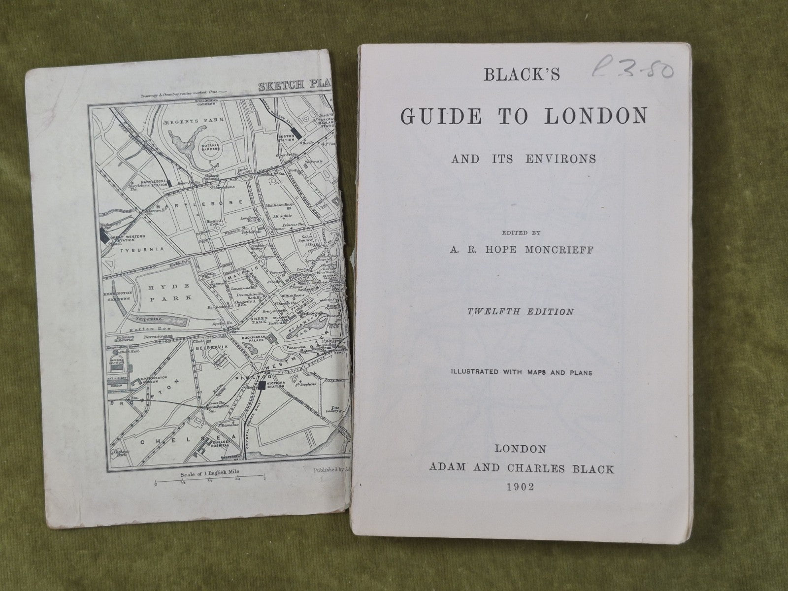 Black's Guide to London 1902 Twelfth Edition Hope Moncrieff Adam and Charles6