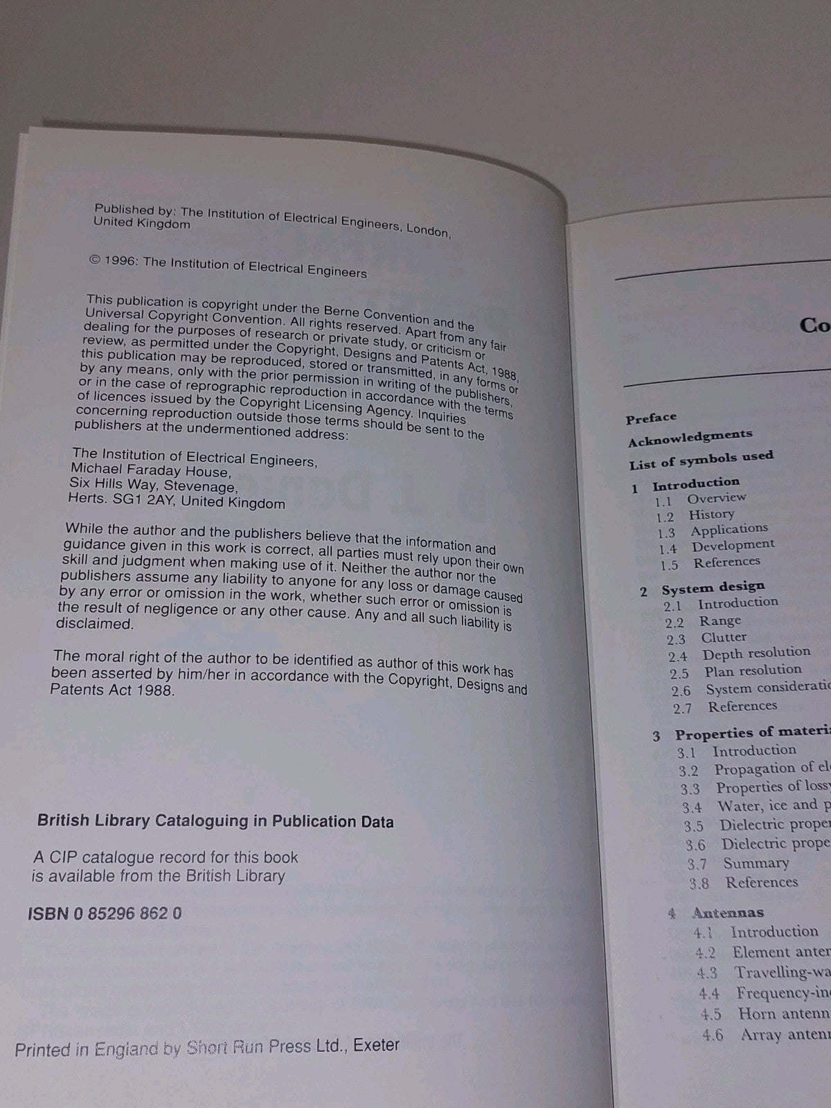 SurfacePenetrating Radar D. J. Daniels (1996)4