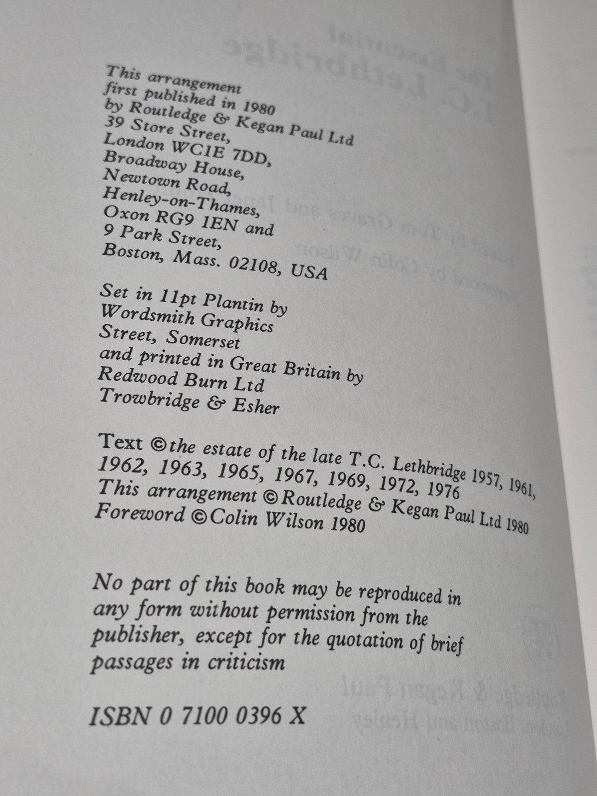 The Essential T C Lethbridge (1980) Edited By Tom Graves5